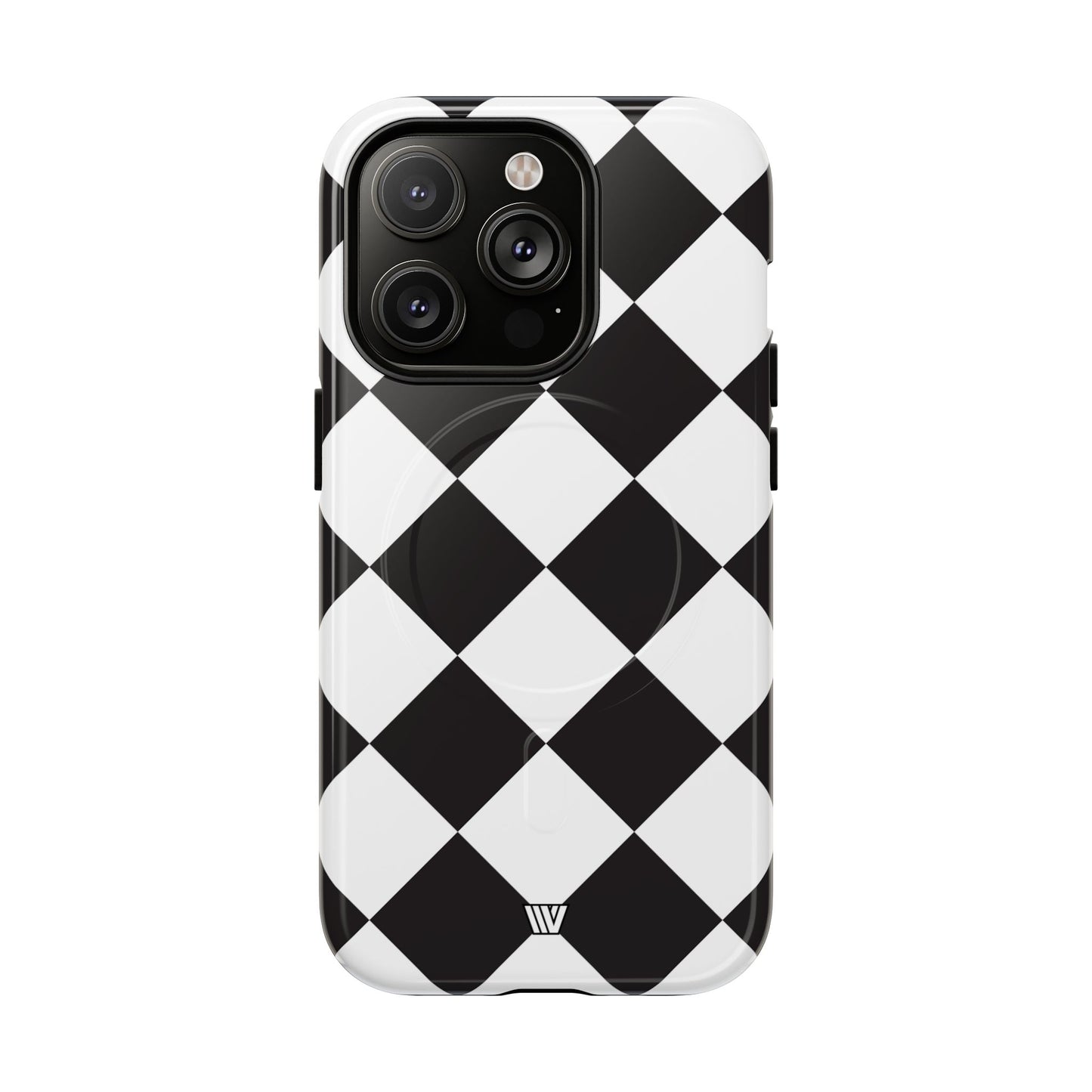BLACK & WHITE DIAMOND | MagSafe Tough iPhone Case