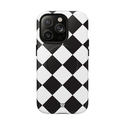 BLACK & WHITE DIAMOND | MagSafe Tough iPhone Case