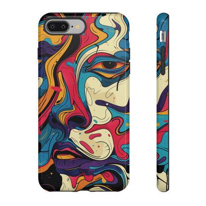 PAINT SWIRL FACE | Tough Phone Case