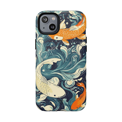 Koi Dreams MagSafe Tough iPhone Case – iPhone 14 Plus, Matte