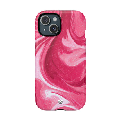 Strawberry Storm MagSafe Tough iPhone Case – iPhone 15, Matte