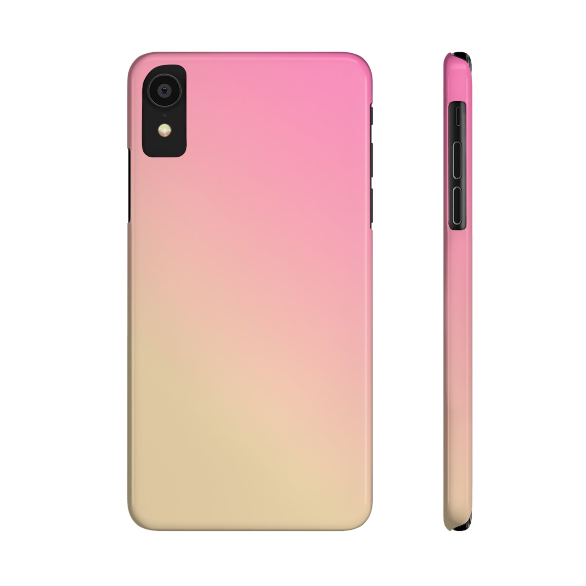 PINK YELLOW GRADIENT | Slim iPhone Case - Trovvve