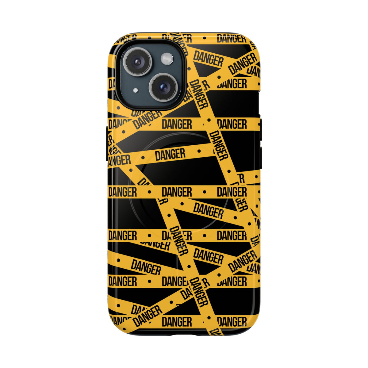 Danger Tape MagSafe Tough iPhone Case – iPhone 15, Glossy