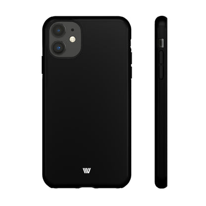 JET BLACK | Tough Phone Case