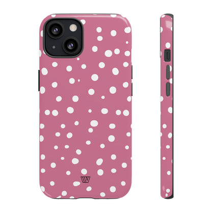 BLUSH RED DOTS | Tough Phone Case - Trovvve