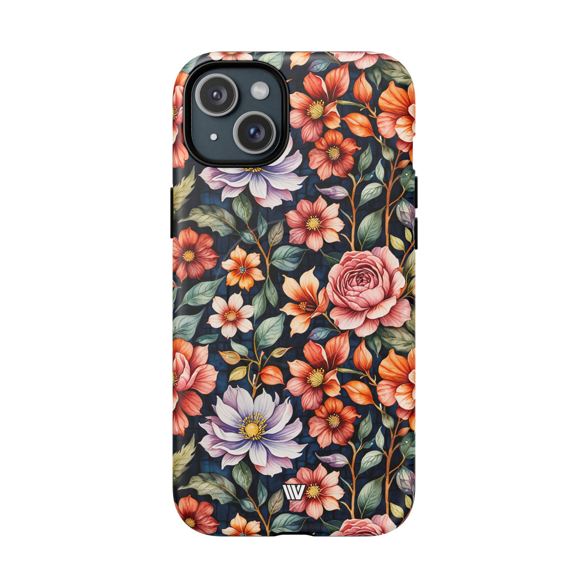 Night Bloom Bouquet MagSafe Tough iPhone Case – iPhone 15 Plus, Matte