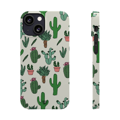 CACTUS DOODLES | Slim iPhone Case - Trovvve