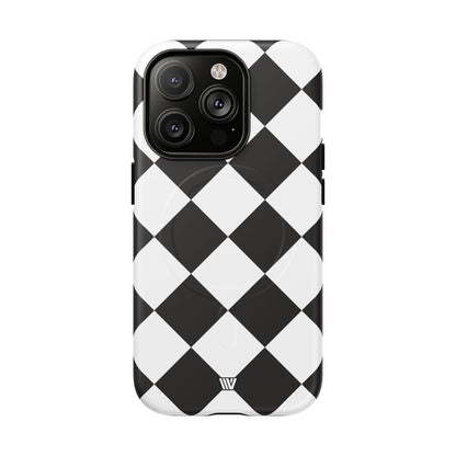 BLACK & WHITE DIAMOND | MagSafe Tough iPhone Case