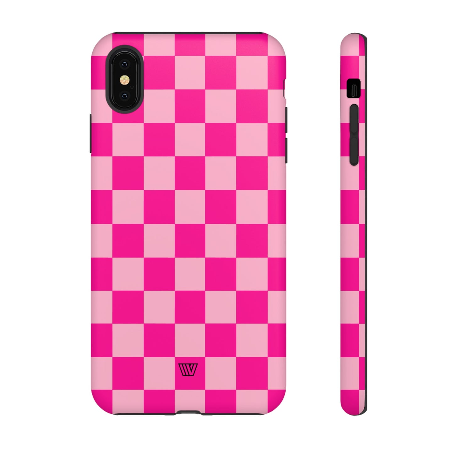 HOT PINK CHECKERBOARD | Tough Phone Case