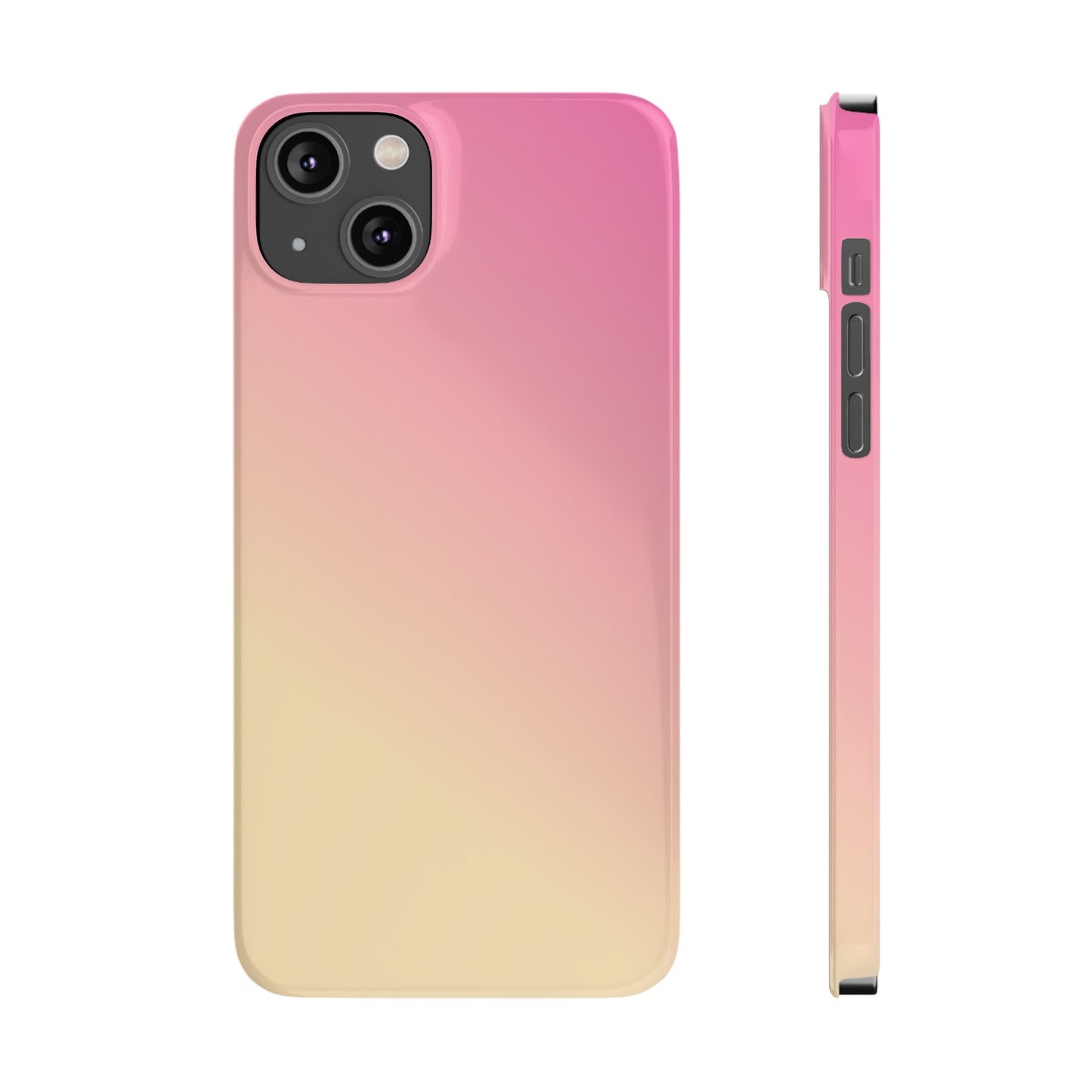 PINK YELLOW GRADIENT | Slim iPhone Case - Trovvve