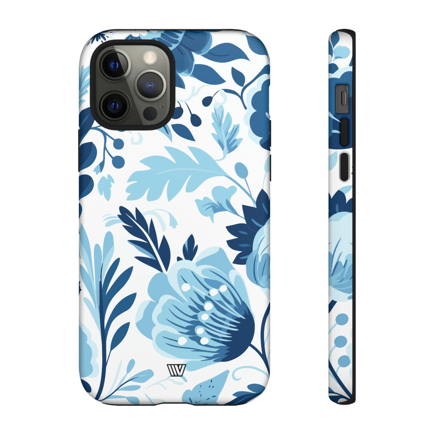 BLUE WHITE FLOWERS | Tough Phone Case - Trovvve