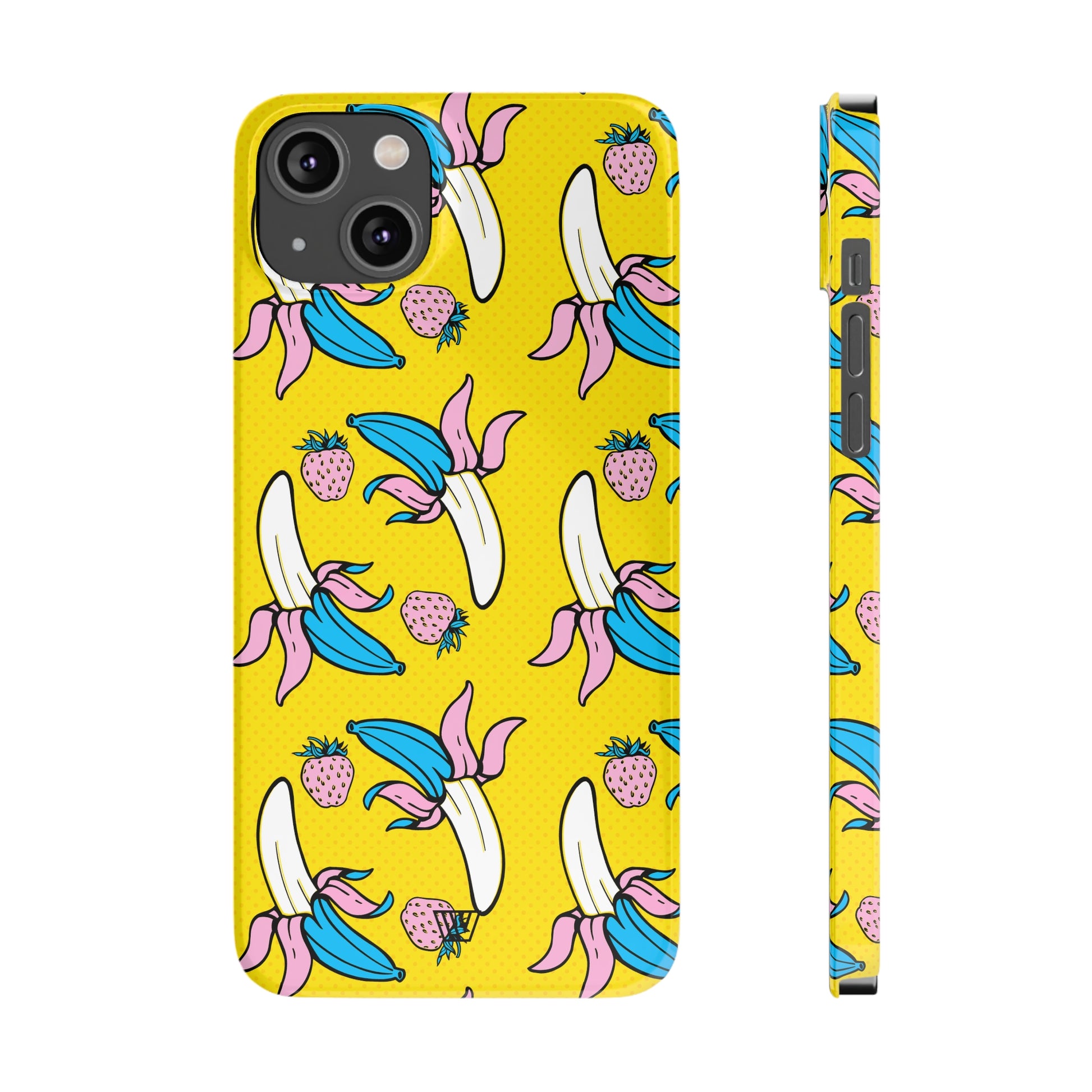 STRAWBERRY BANANA POP ART | Slim iPhone Case - Trovvve