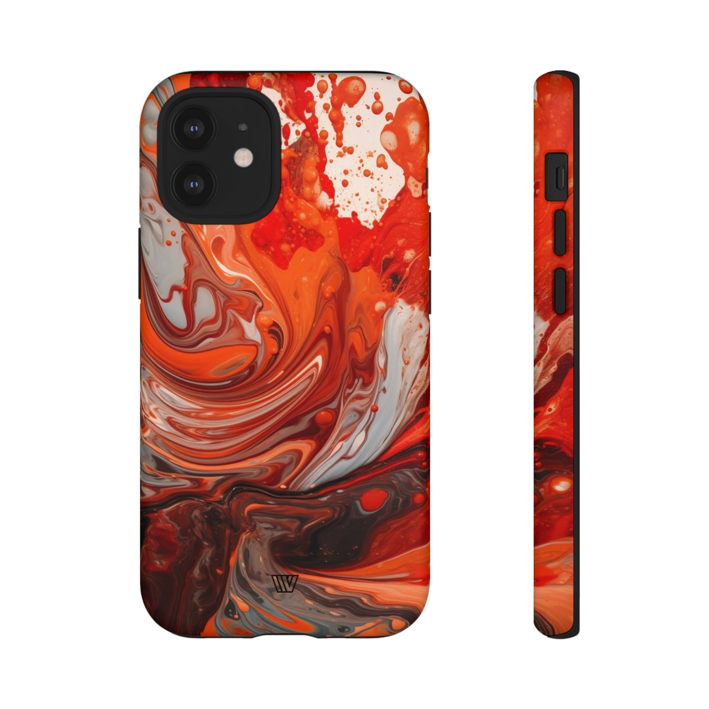 WHITE FIRE PAINT SWIRL | Tough Phone Case - Trovvve