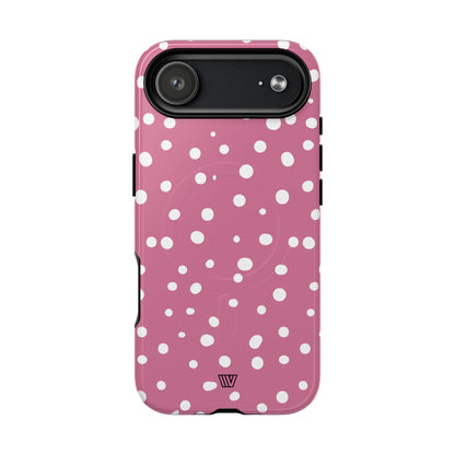 BLUSH RED DOTS | MagSafe Tough iPhone Case