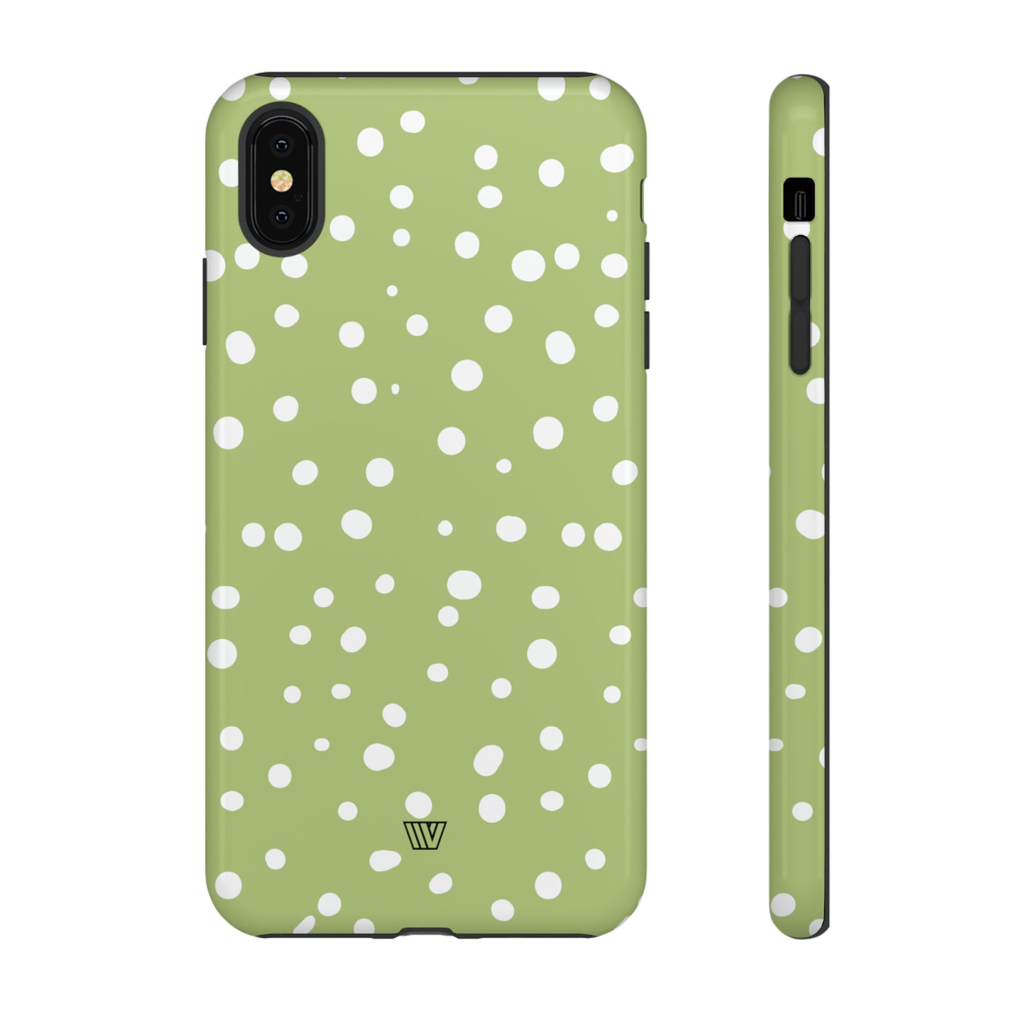 PALE OLIVE DOTS | Tough Phone Case - Trovvve