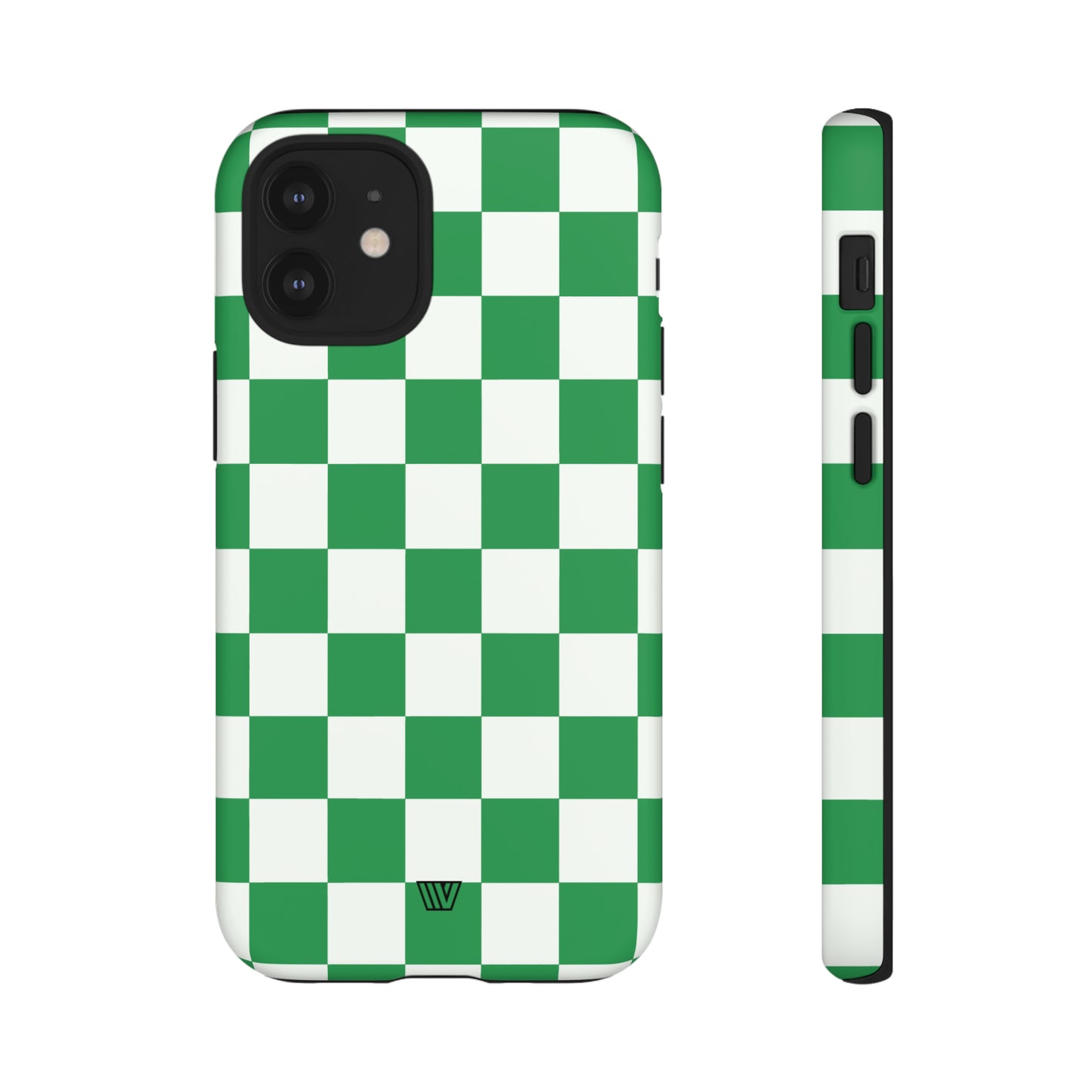 GREEN WHITE CHECKERBOARD | Tough Phone Case - Trovvve