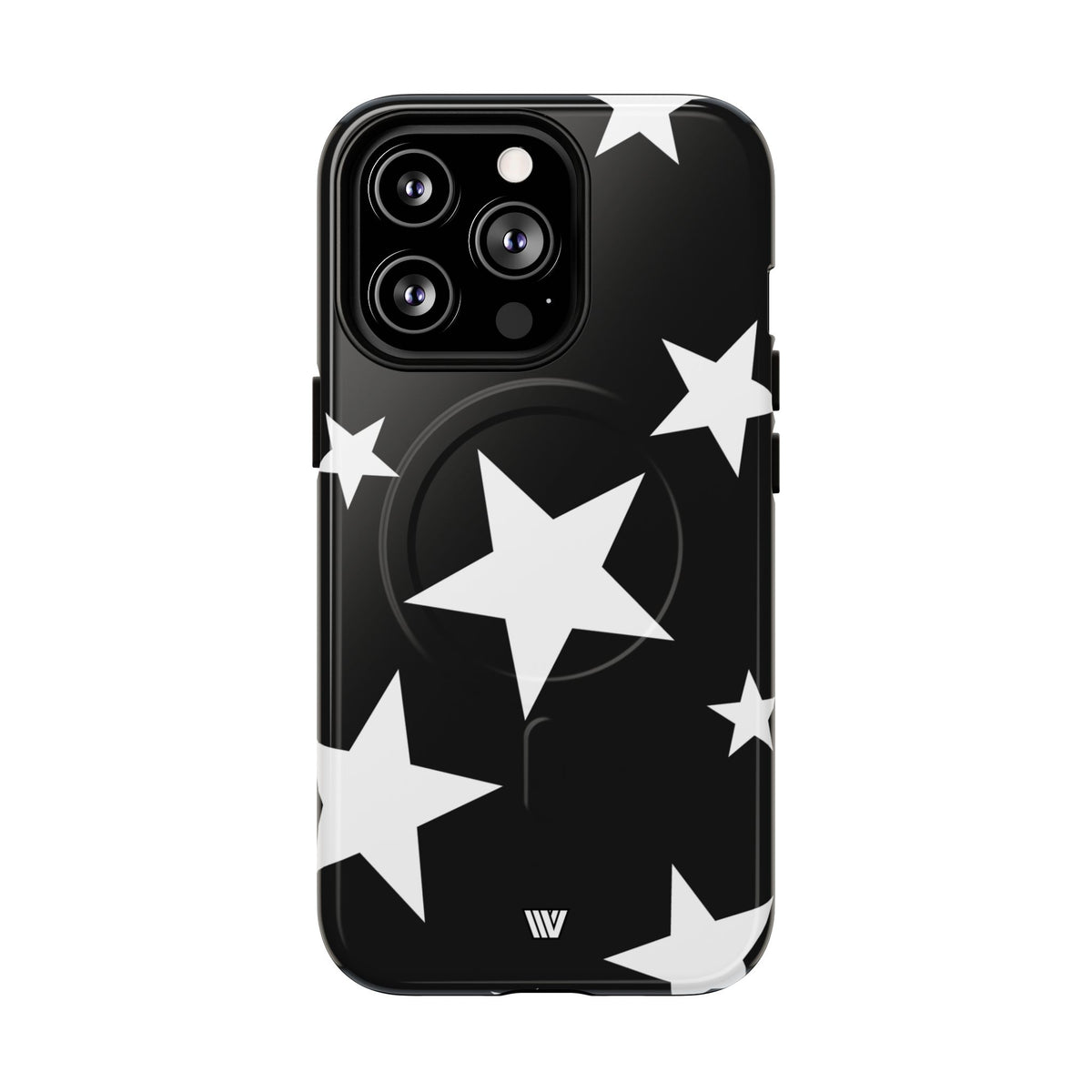 JET BLACK BOLD STARS | MagSafe Tough iPhone Case
