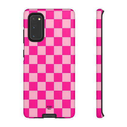 HOT PINK CHECKERBOARD | Tough Phone Case