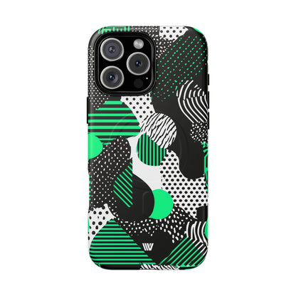 Pattern Clash MagSafe Tough iPhone Case – iPhone 16 Pro Max, Matte