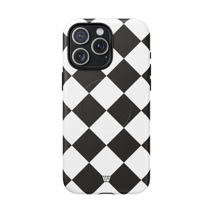 BLACK & WHITE DIAMOND | MagSafe Tough iPhone Case