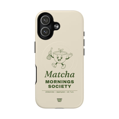 MATCHA MORNINGS | MagSafe Tough iPhone Case