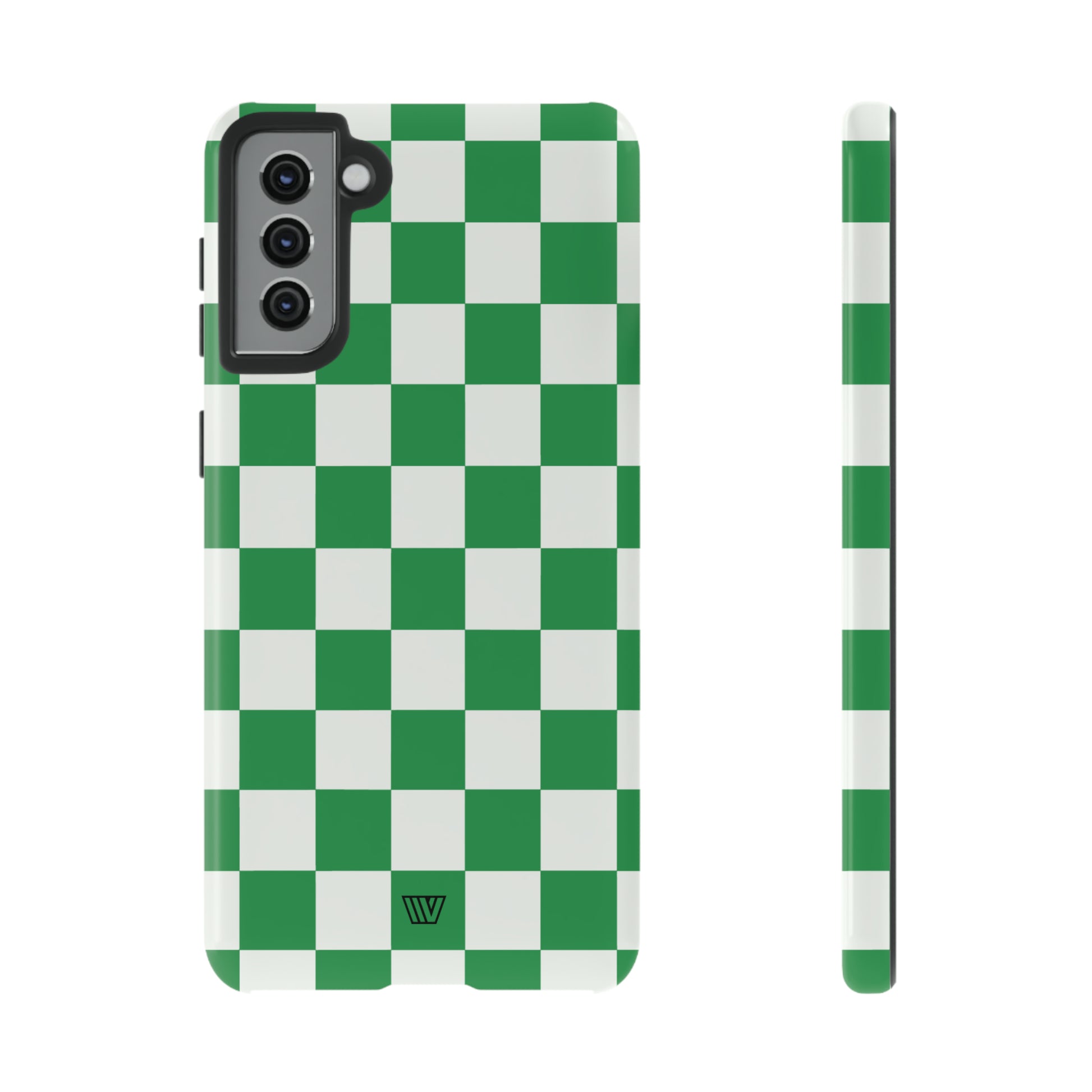 GREEN WHITE CHECKERBOARD | Tough Phone Case - Trovvve