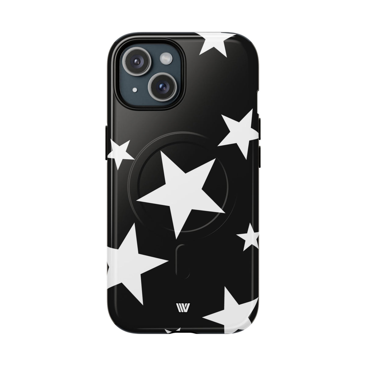 JET BLACK BOLD STARS | MagSafe Tough iPhone Case