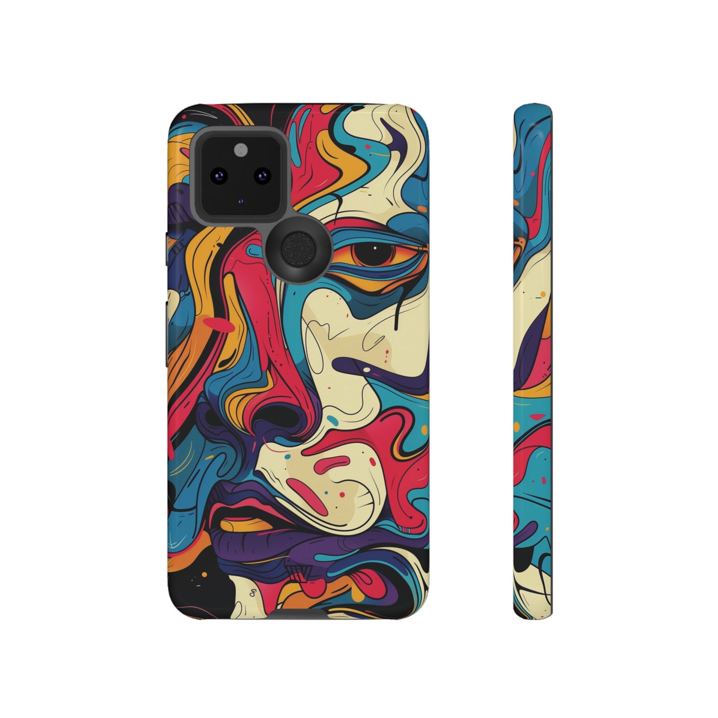 PAINT SWIRL FACE | Tough Phone Case