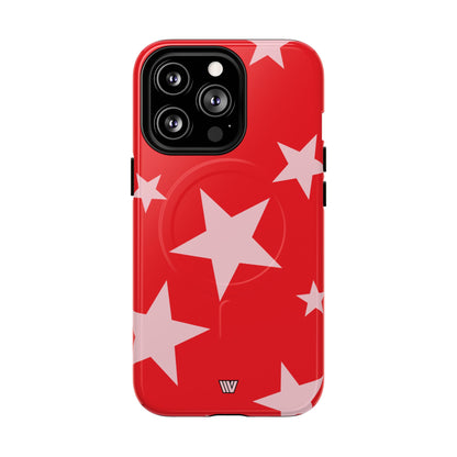 RED BOLD STARS | MagSafe Tough iPhone Case
