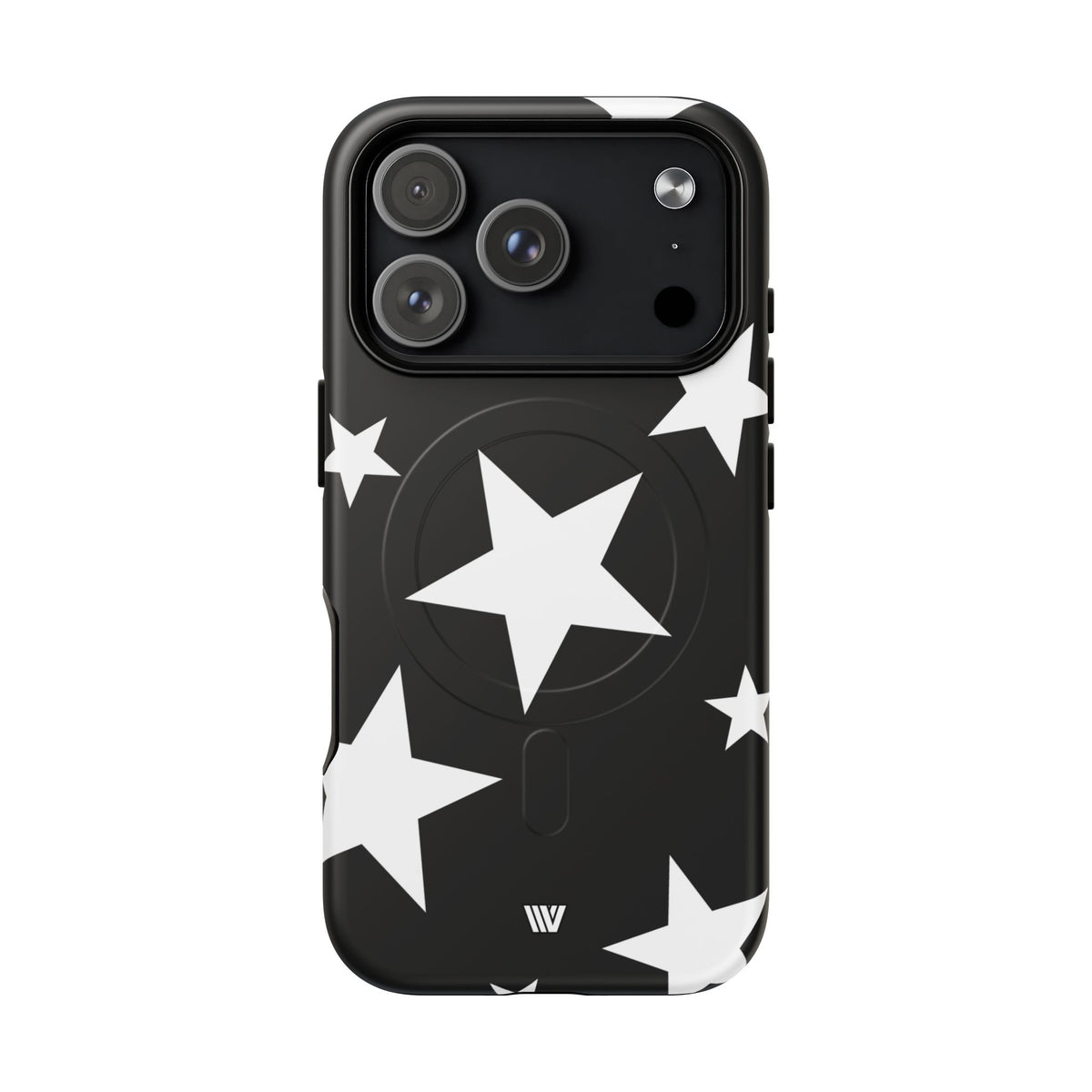 JET BLACK BOLD STARS | MagSafe Tough iPhone Case