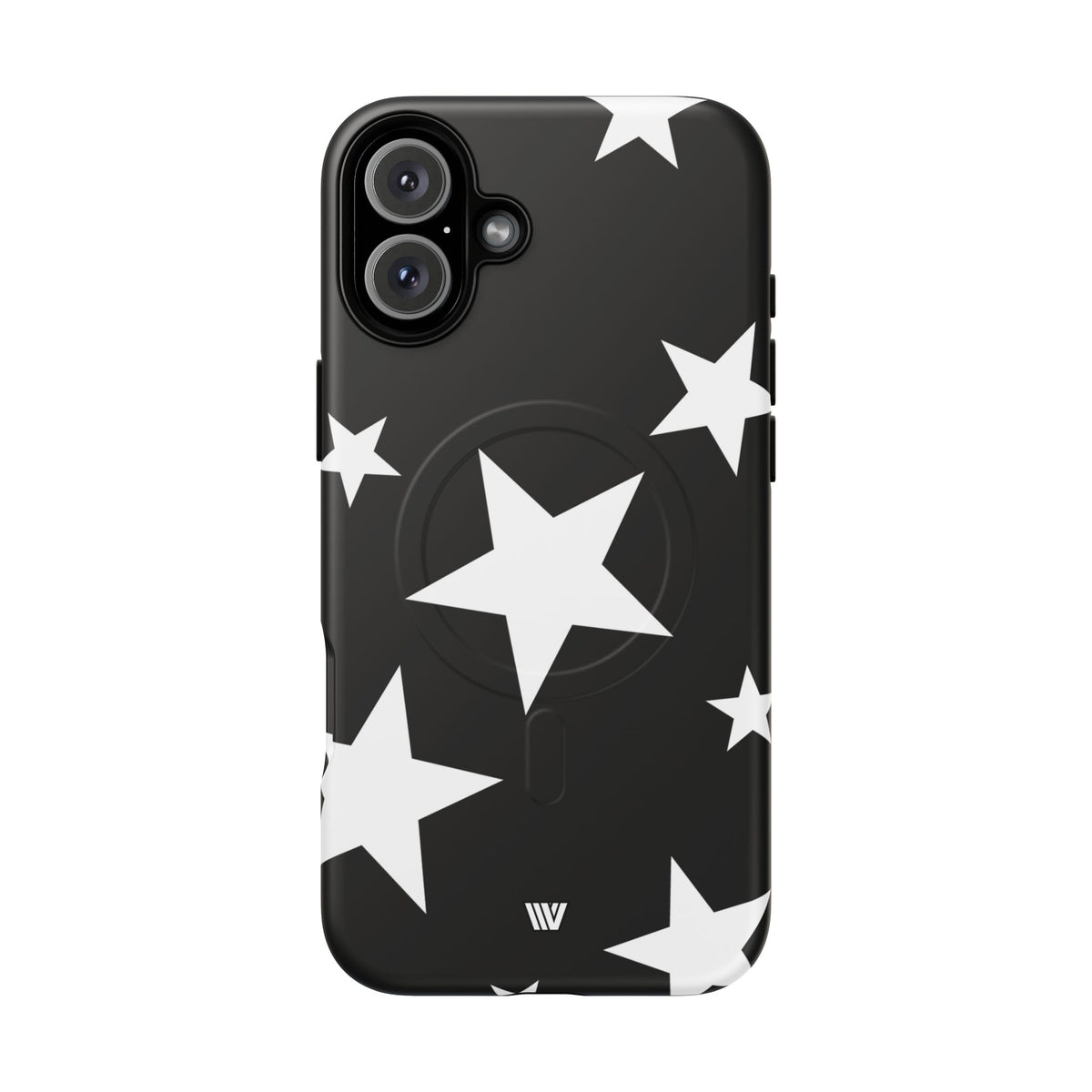 JET BLACK BOLD STARS | MagSafe Tough iPhone Case