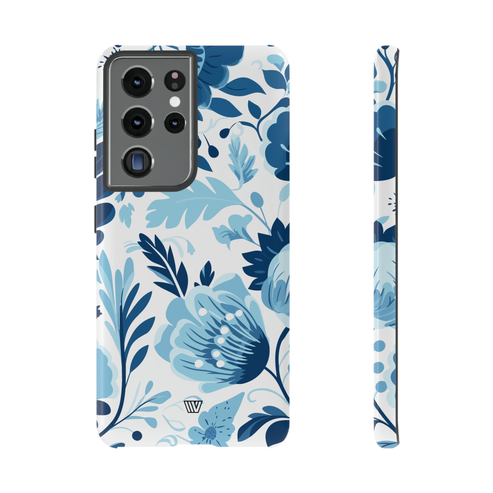 BLUE WHITE FLOWERS | Tough Phone Case - Trovvve