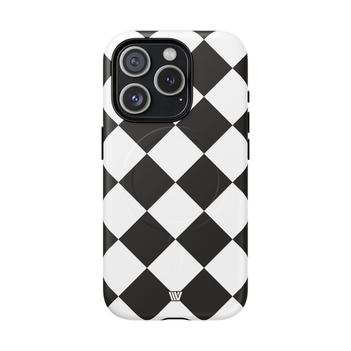 BLACK & WHITE DIAMOND | MagSafe Tough iPhone Case