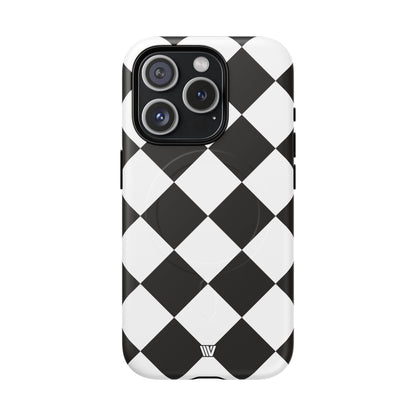 BLACK & WHITE DIAMOND | MagSafe Tough iPhone Case