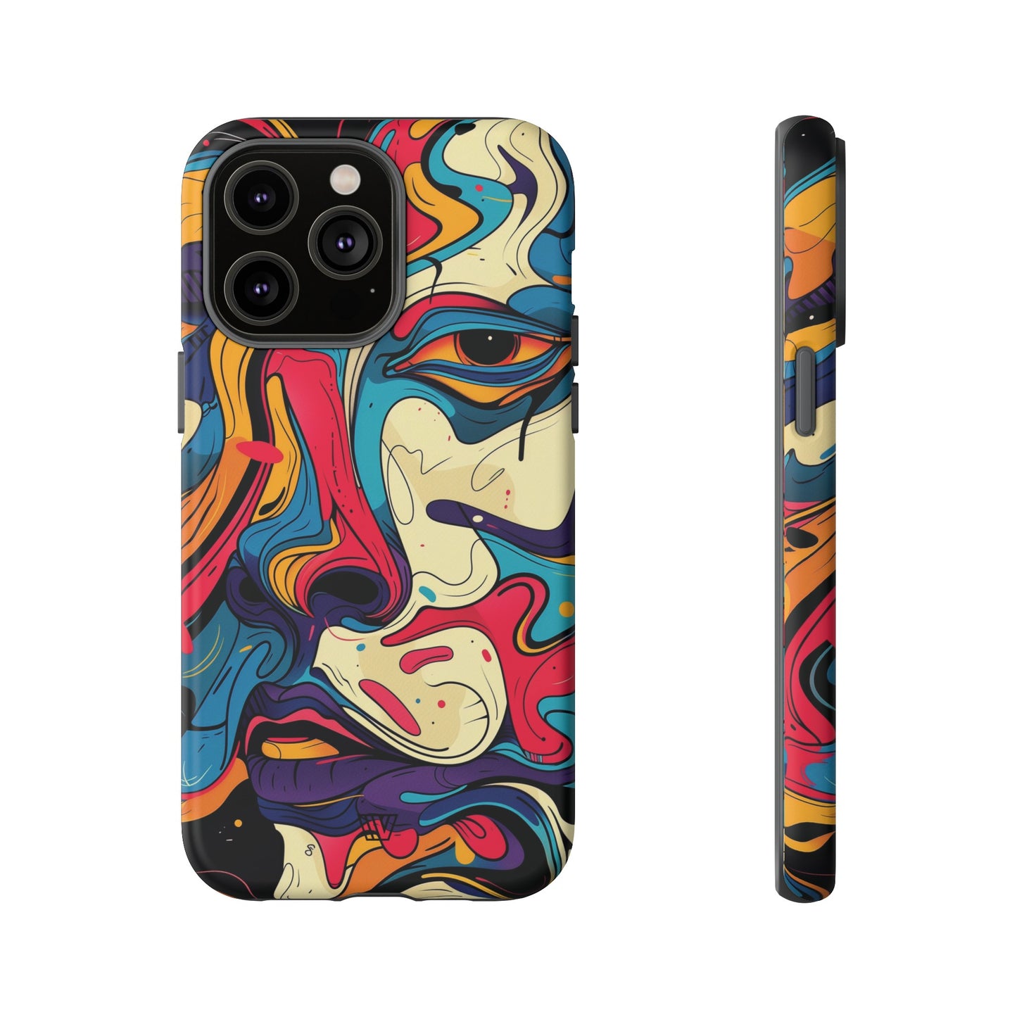 PAINT SWIRL FACE | Tough Phone Case