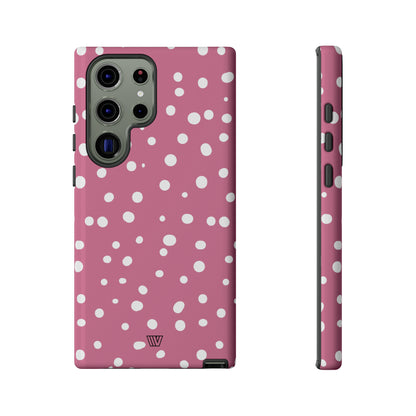 BLUSH RED DOTS | Tough Phone Case - Trovvve