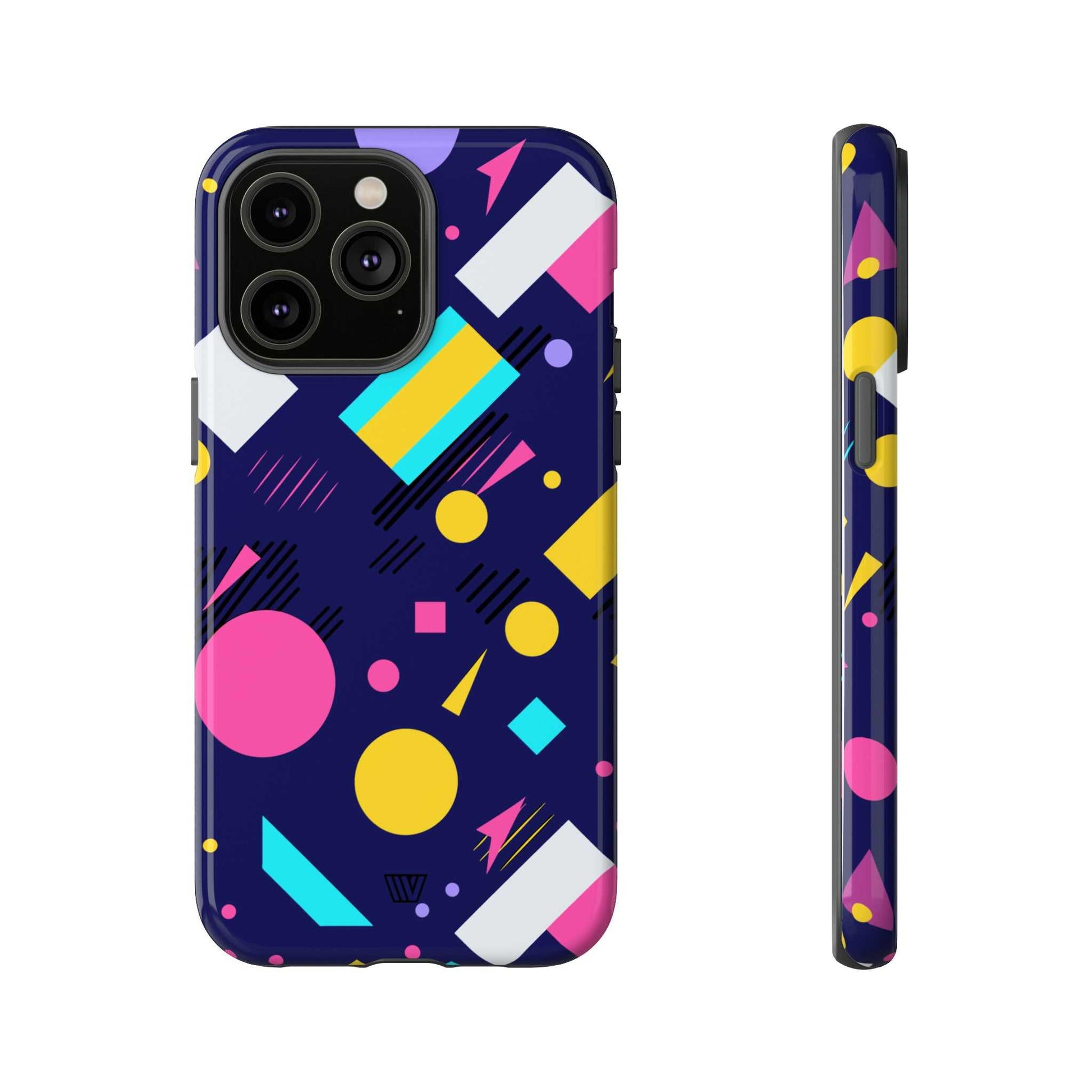 80s / 90s RETRO PATTERN DARK | Tough Phone Case