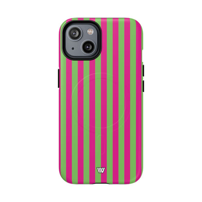 Watermelon Stripe MagSafe Tough iPhone Case – iPhone 14, Matte