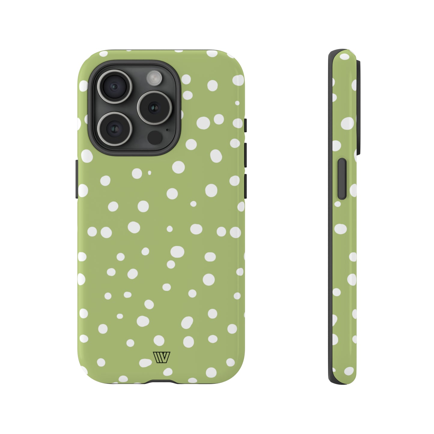 PALE OLIVE DOTS | Tough Phone Case - Trovvve