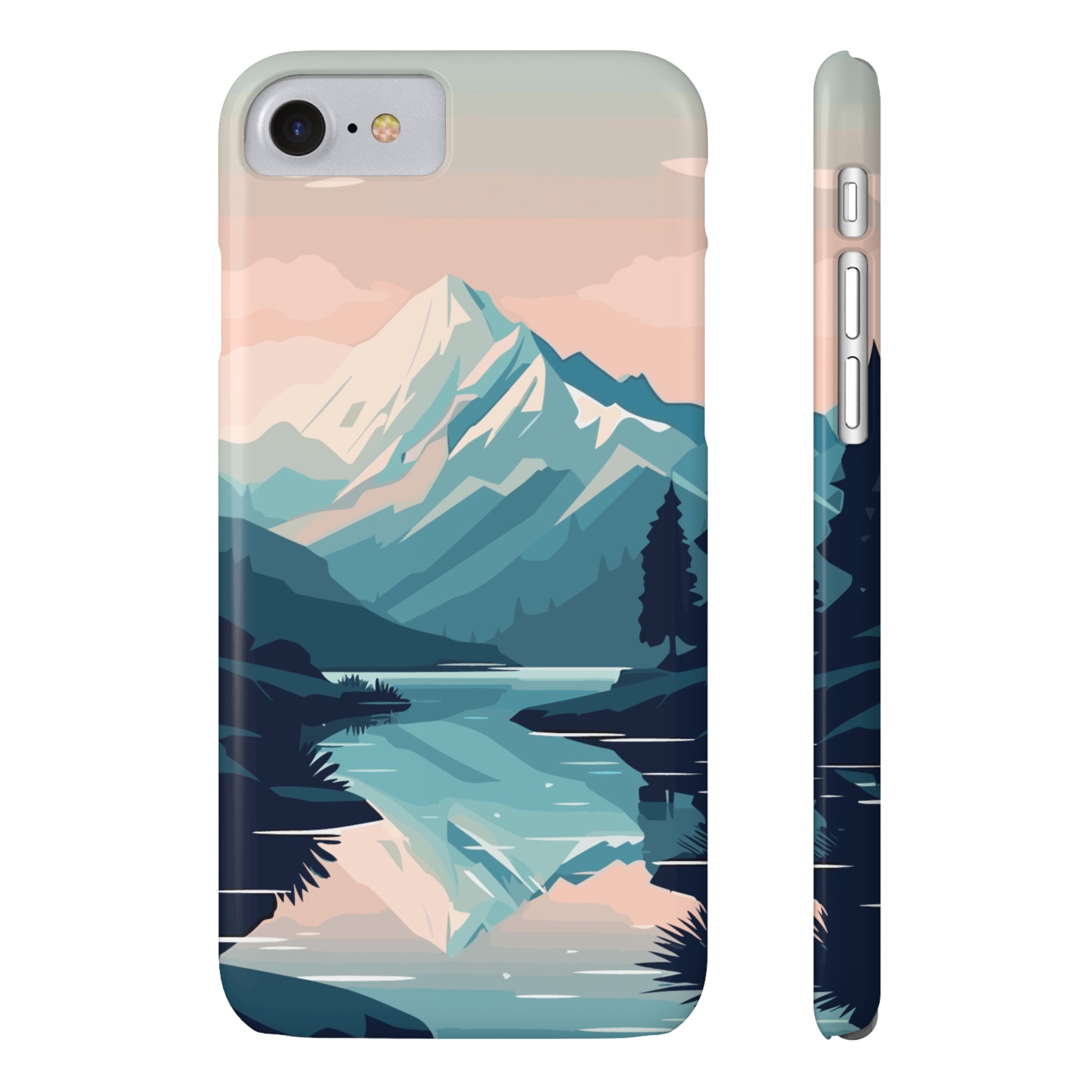 SNOWCAPPED MOUNTAINS | Slim iPhone Case - Trovvve