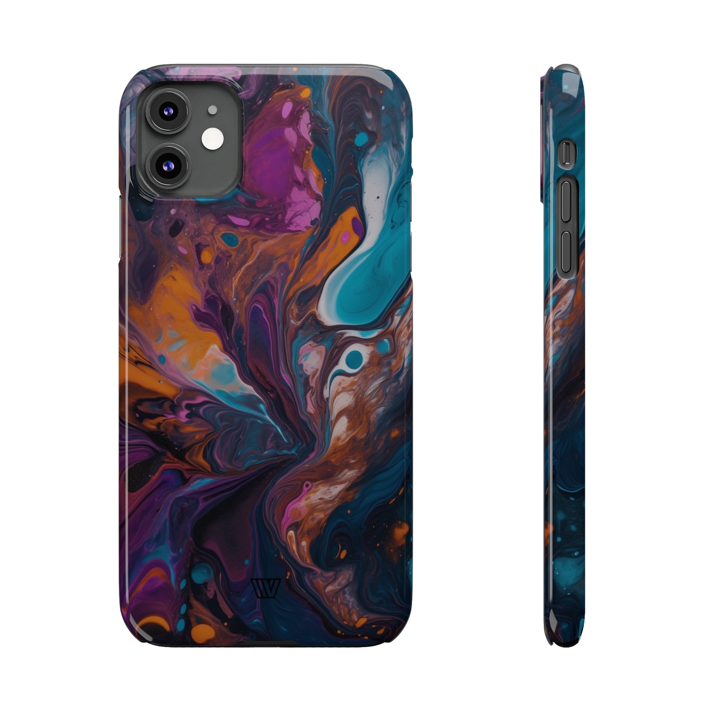 COSMIC PAINT SWIRL | Slim iPhone Case - Trovvve