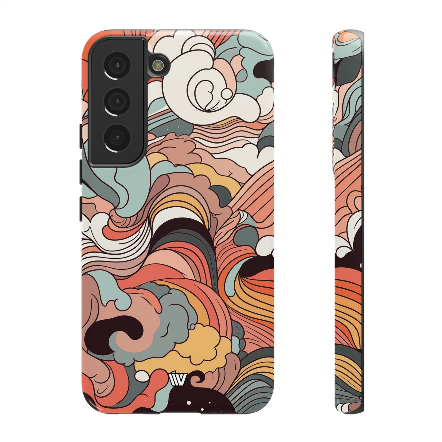 ABSTRACT DOODLE CLOUDS | Tough Phone Case - Trovvve