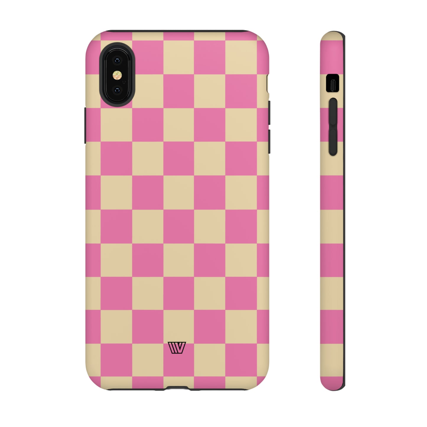 PINK TAN CHECKERBOARD | Tough Phone Case - Trovvve