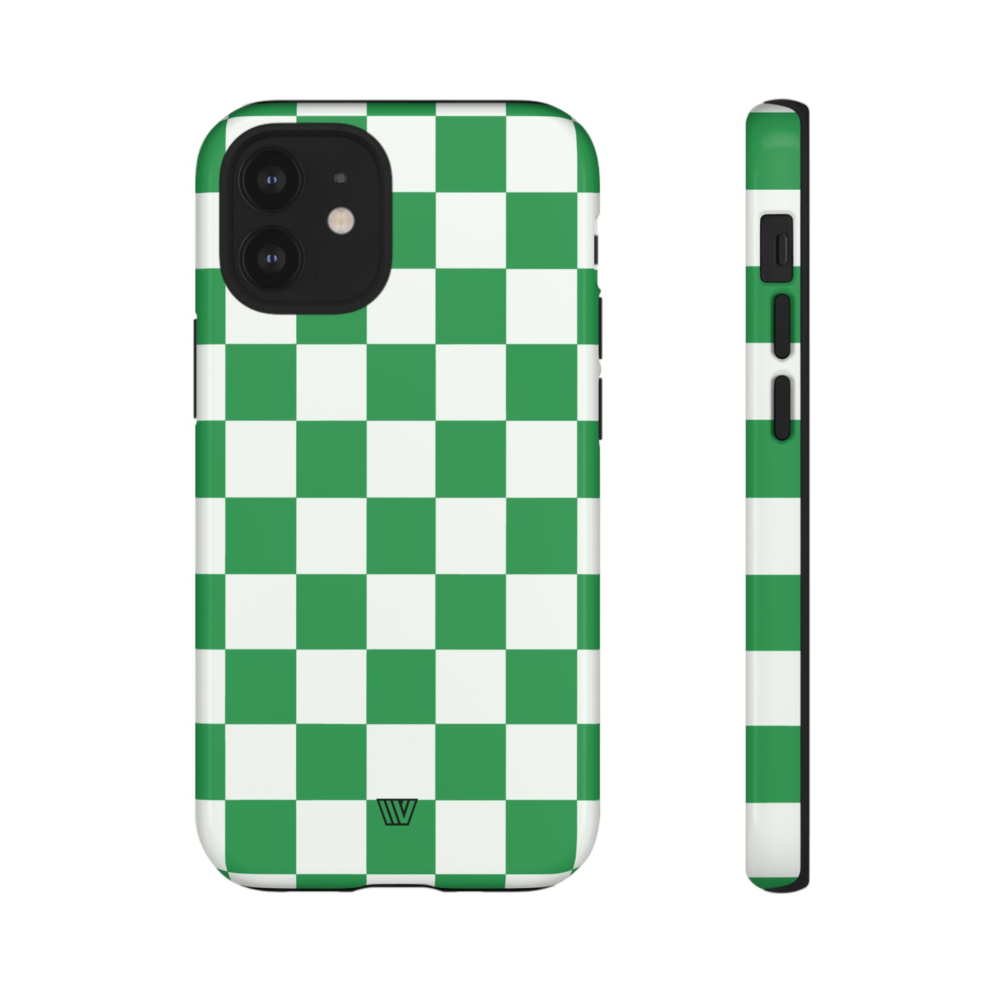 GREEN WHITE CHECKERBOARD | Tough Phone Case - Trovvve