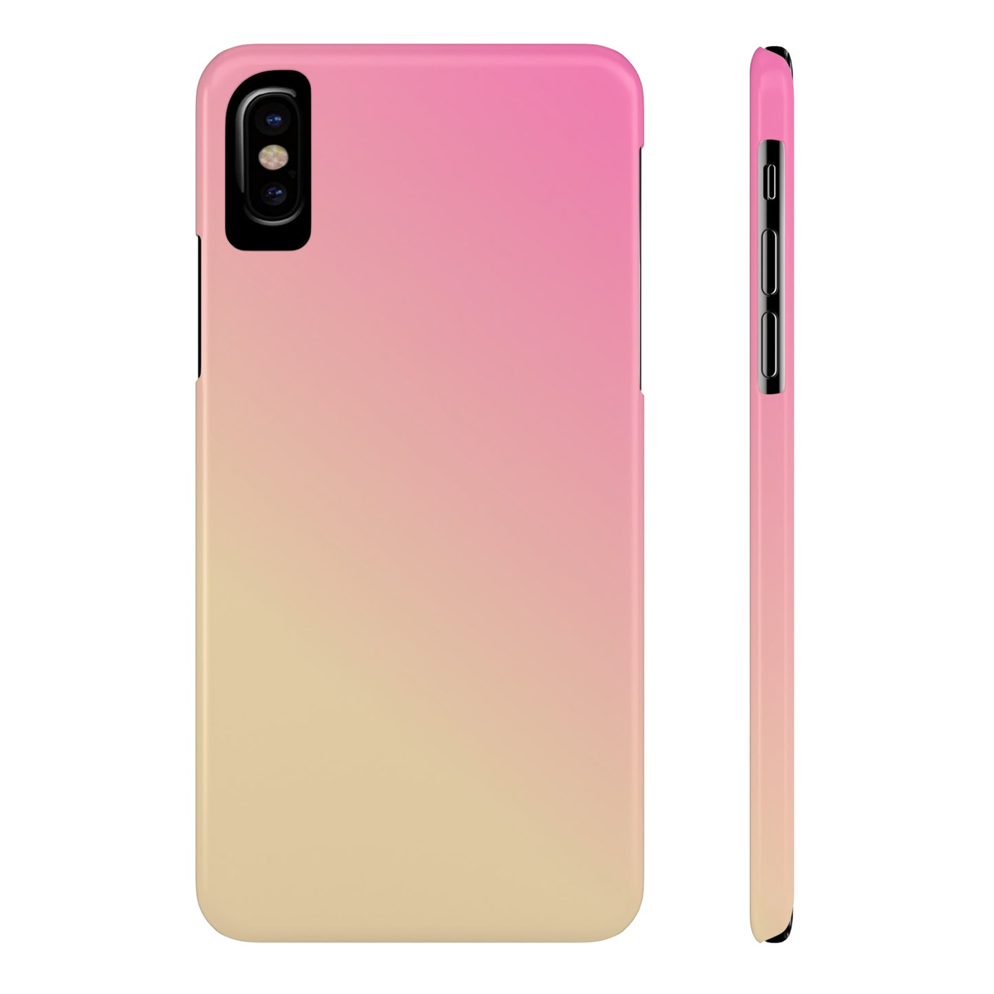 PINK YELLOW GRADIENT | Slim iPhone Case - Trovvve