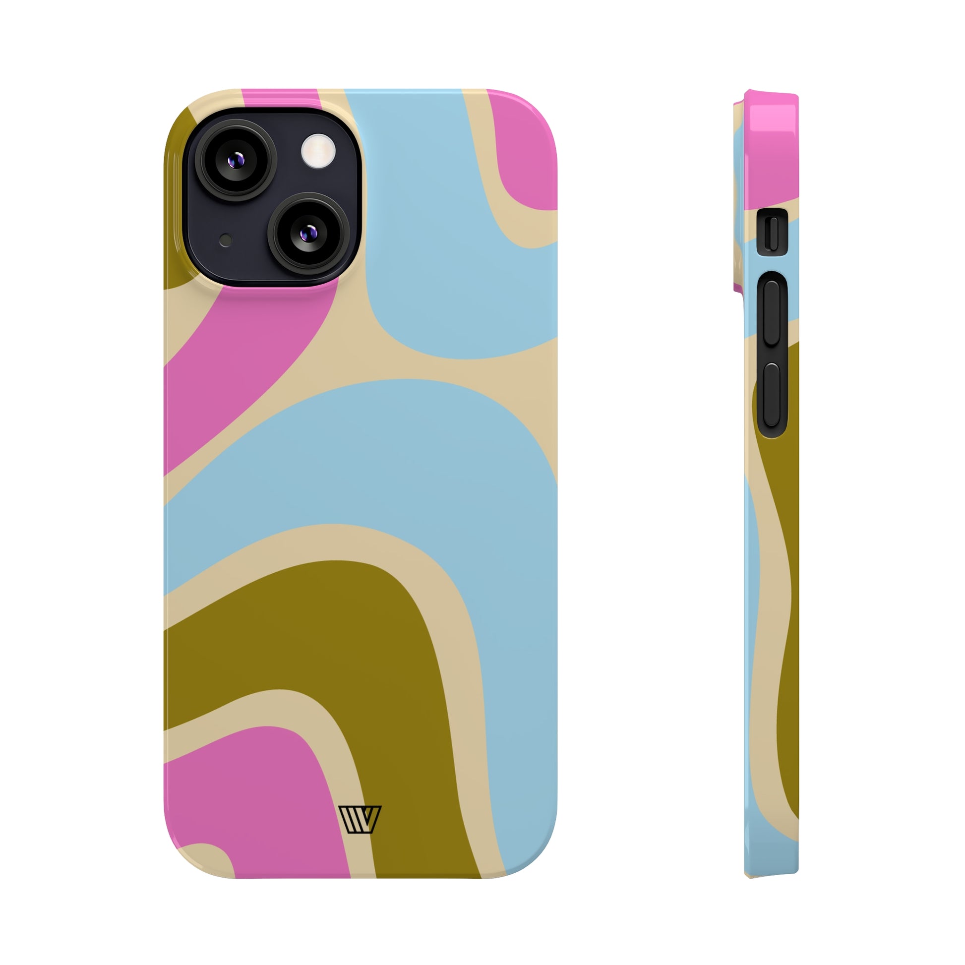 LARGE GROOVY WAVES | Slim iPhone Case - Trovvve