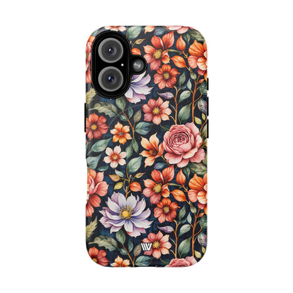 Night Bloom Bouquet MagSafe Tough iPhone Case – iPhone 16, Matte