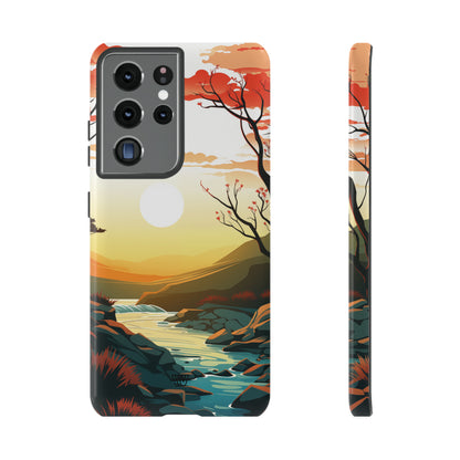 RIVER SUNSET | Tough Phone Case - Trovvve