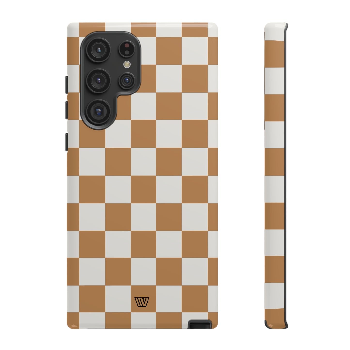 CHESTNUT CHECKERBOARD | Tough Phone Case - Trovvve