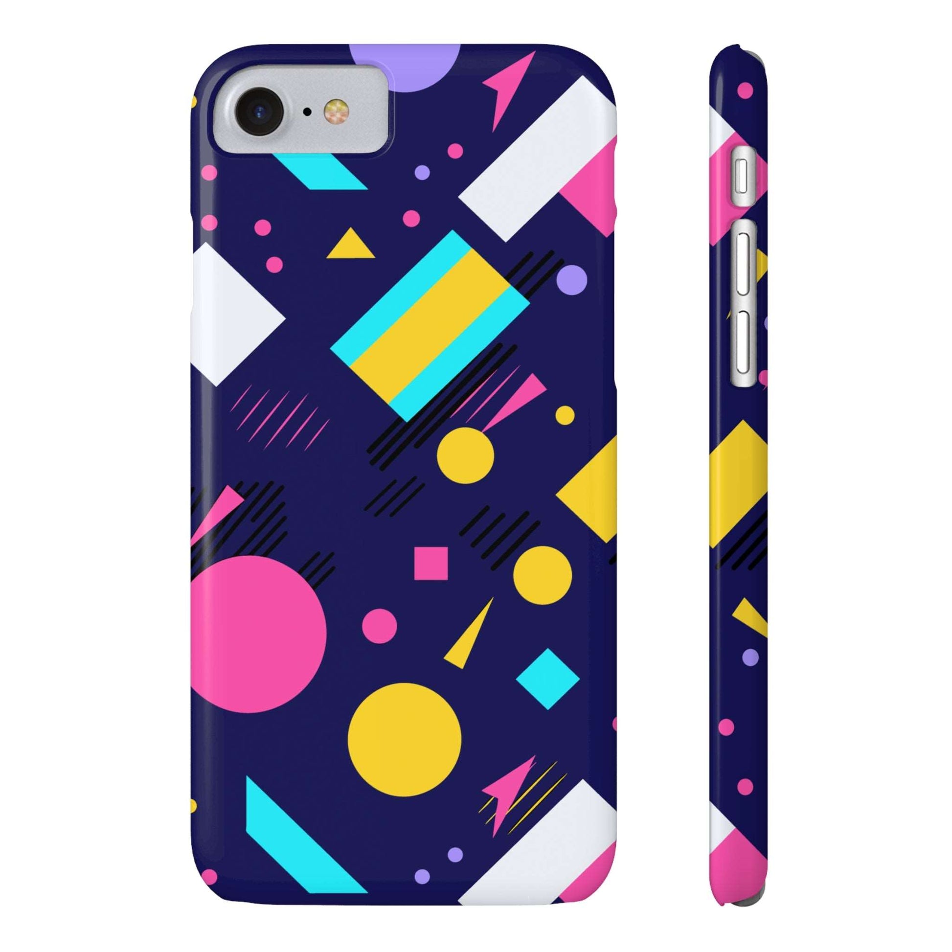 80s / 90s RETRO PATTERN DARK  | Slim iPhone Case - Trovvve